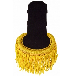 Epaulette Black / Gold Fringe